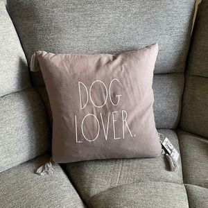Rae Dunn “DOG LOVER.” Throw Pillow